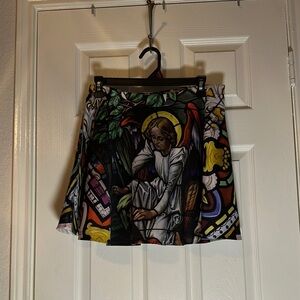 Women’s Multicolor Angel Print Skirt